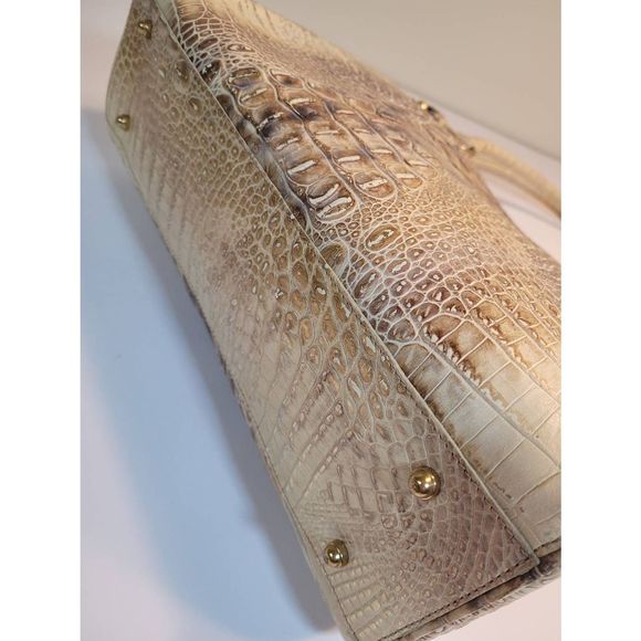 Brahmin Tan Croc-Embossed Shoulder Bag - Picture 4 of 16